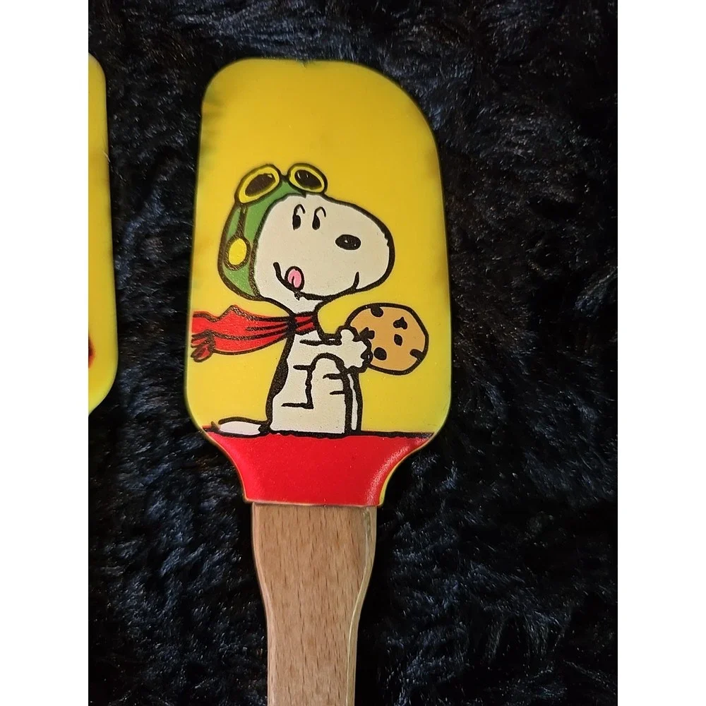 Lenox‎ Chef Snoopy Woodstock  2 Piece Silicone Spatula Set Collectible Yellow